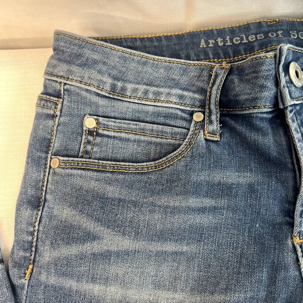 Articles of Society Carly Skinny Crop Med Wash Jean Women's Size 25 - Picture 5 of 11